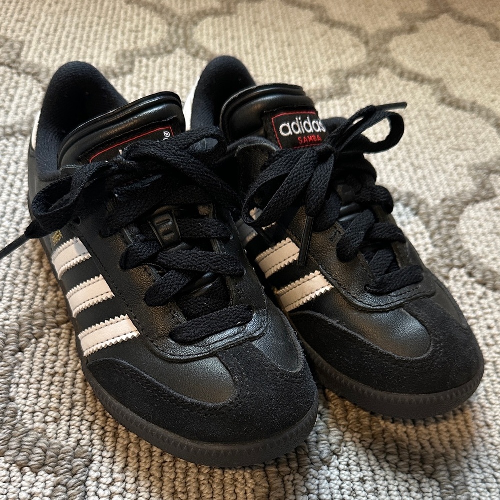 Adidas Kids Samba Black and White Sneakers